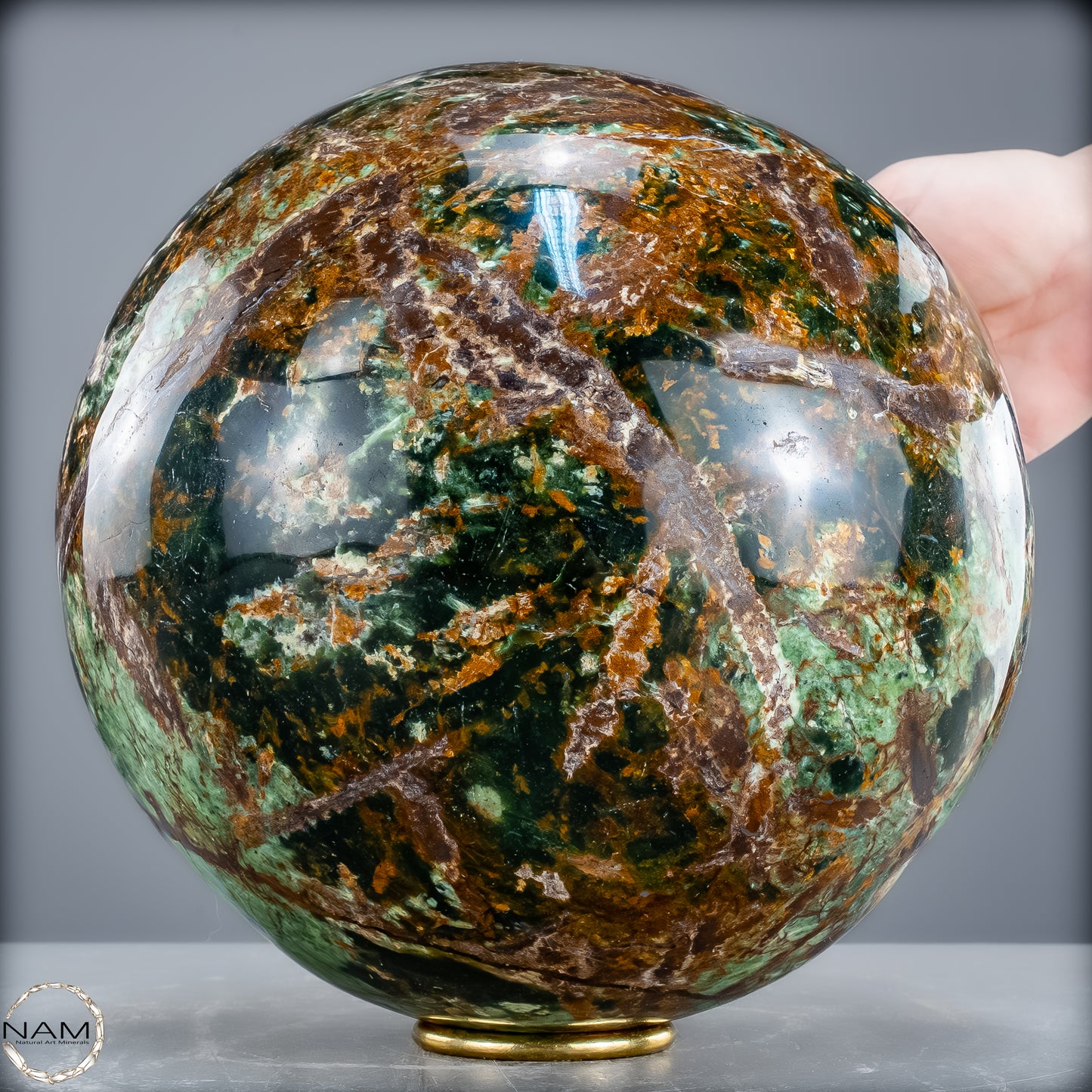 Große Natürliche Chrysopras Kugel - 16800,12g