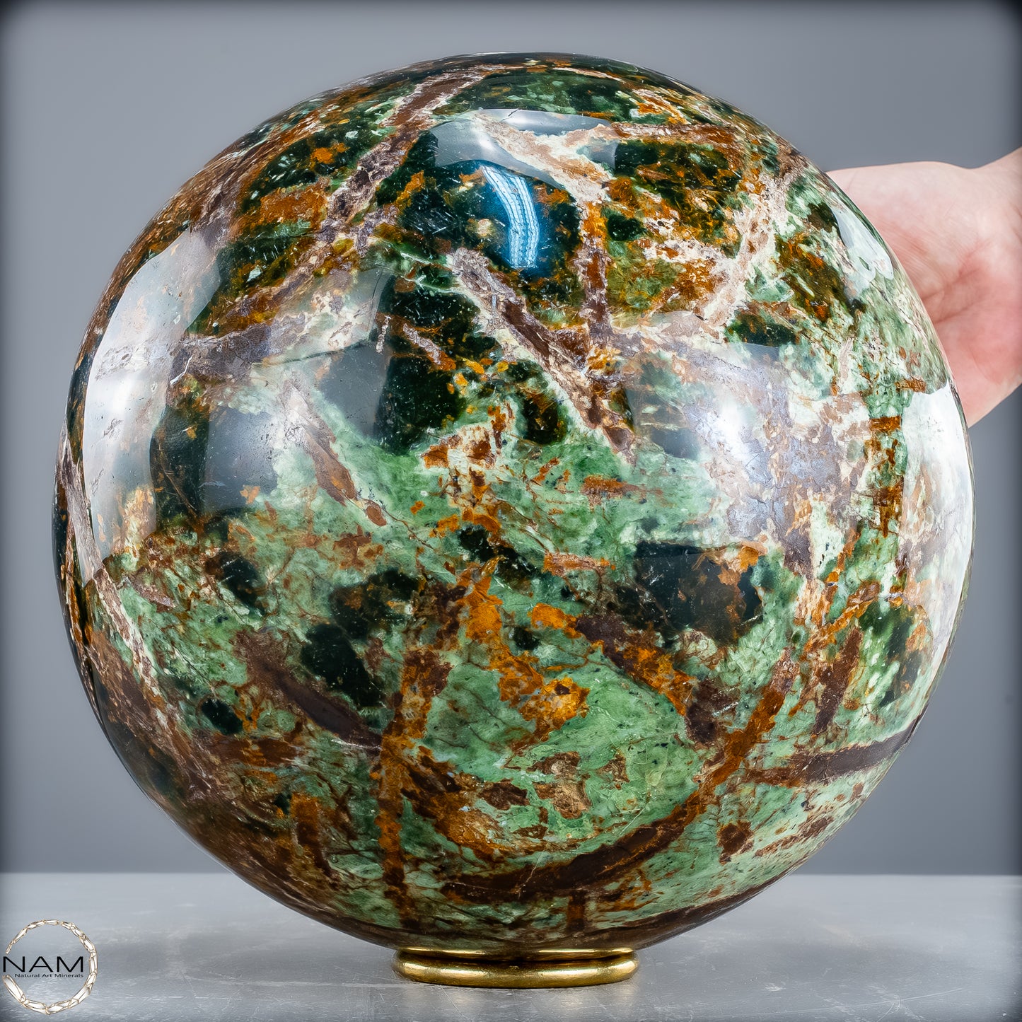 Große Natürliche Chrysopras Kugel - 16800,12g