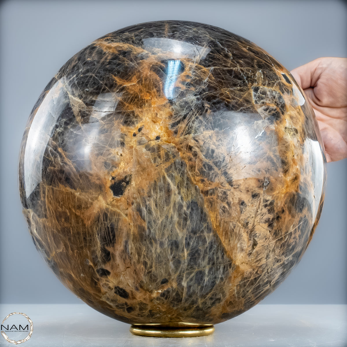 Natürliche Funkelnde Mondstein Kristall-Kugel - 16519,12g