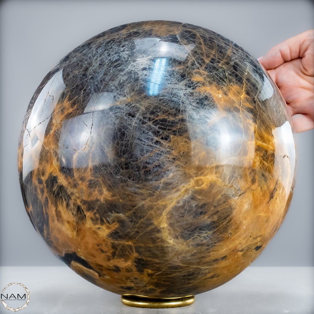Natürliche Funkelnde Mondstein Kristall-Kugel - 16519,12g