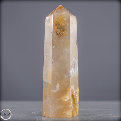 Natürlicher Achat-Kristall Obelisk aus Indonesien, selten - 557,83g