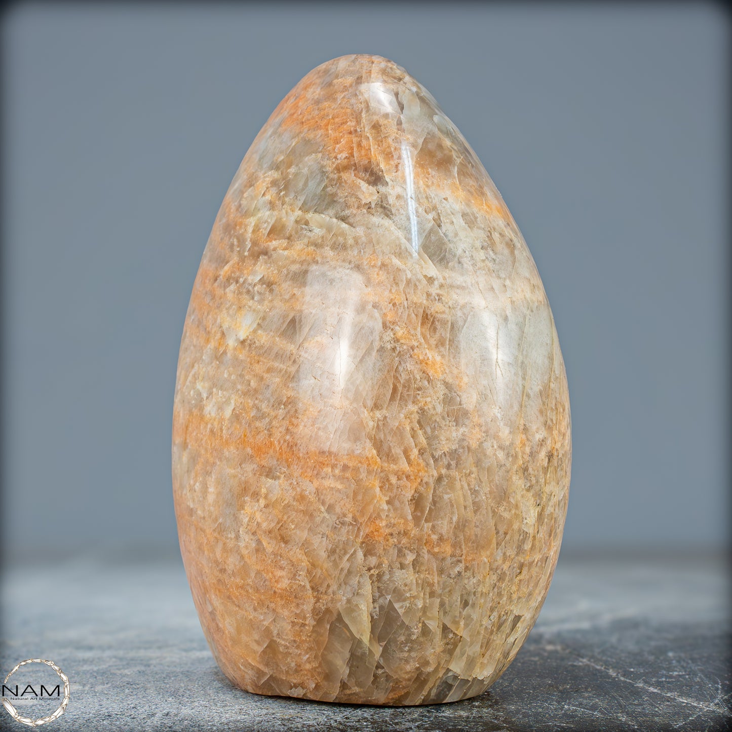 Natürliche Pfirsich-Mondstein Freiform - 1269,88g