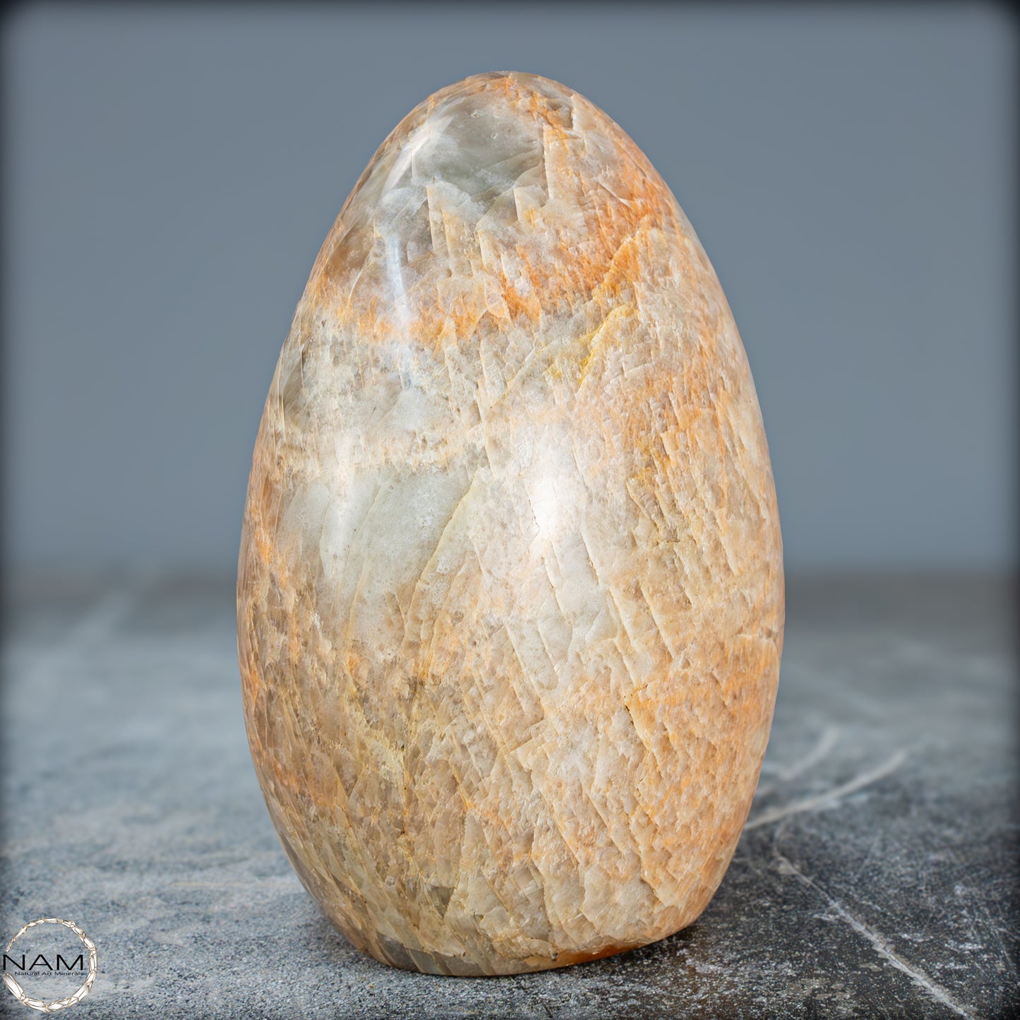 Natürliche Pfirsich-Mondstein Freiform - 1269,88g