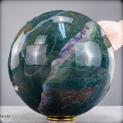 Natürliche Ocean-Jaspis-Achat Kugel - 17902,13g
