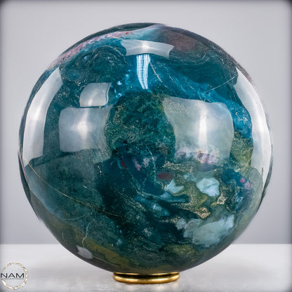 Natürliche Ocean-Jaspis-Achat Kugel - 17902,13g