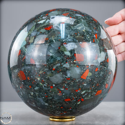 Natürliche Drachenblut-Jaspis Kugel aus Afrika - 6975,14g