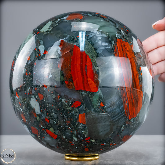 Natürliche Drachenblut-Jaspis Kugel aus Afrika - 6975,14g