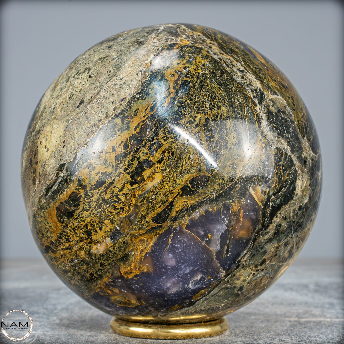 Natürliche Opal-Kristall Kugel aus Indonesien, selten - 1405,17g
