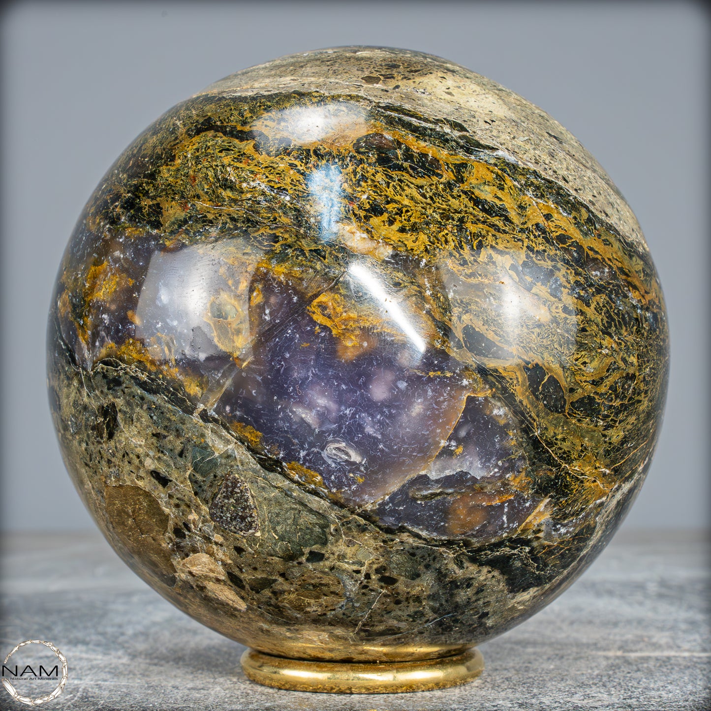 Natürliche Opal-Kristall Kugel aus Indonesien, selten - 1405,17g