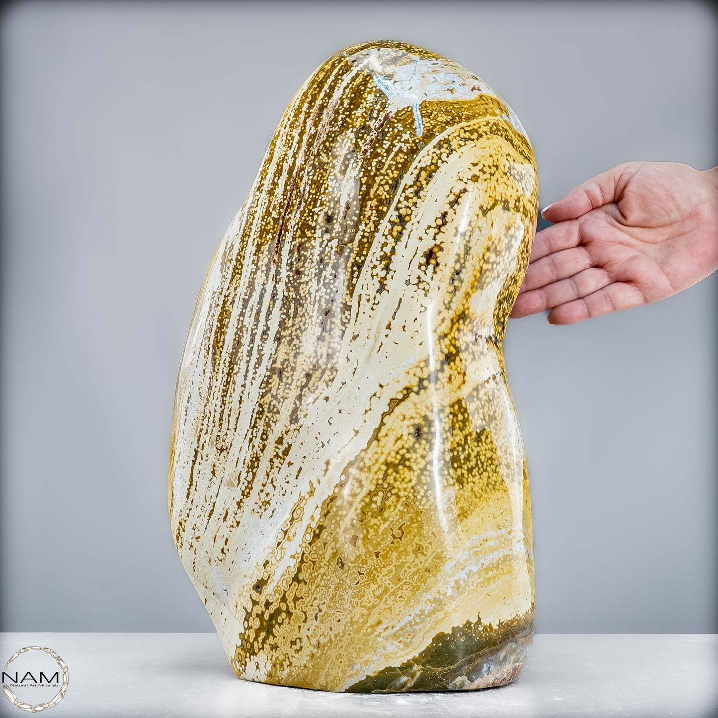 Natürliche Gebänderte Ocean Achat Kristall-Freiform - 19100,43g