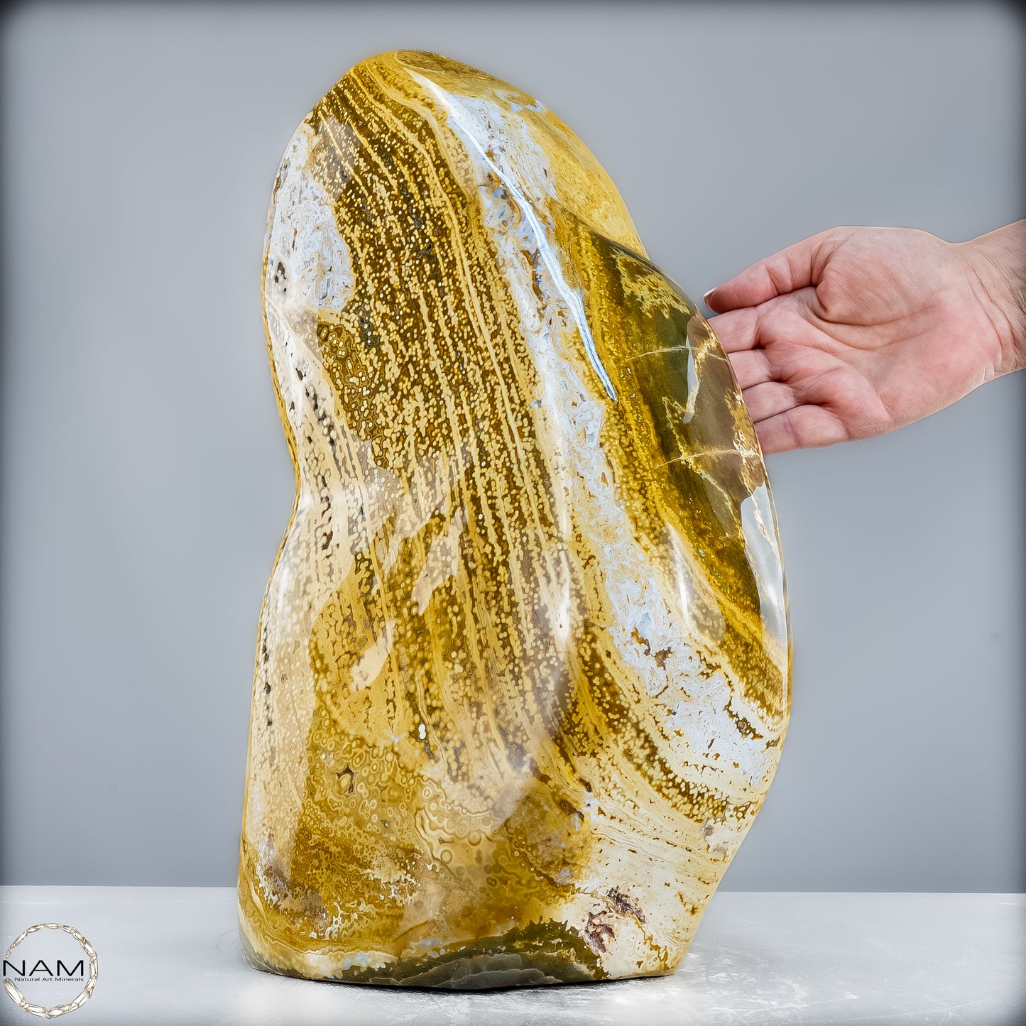 Natürliche Gebänderte Ocean Achat Kristall-Freiform - 19100,43g