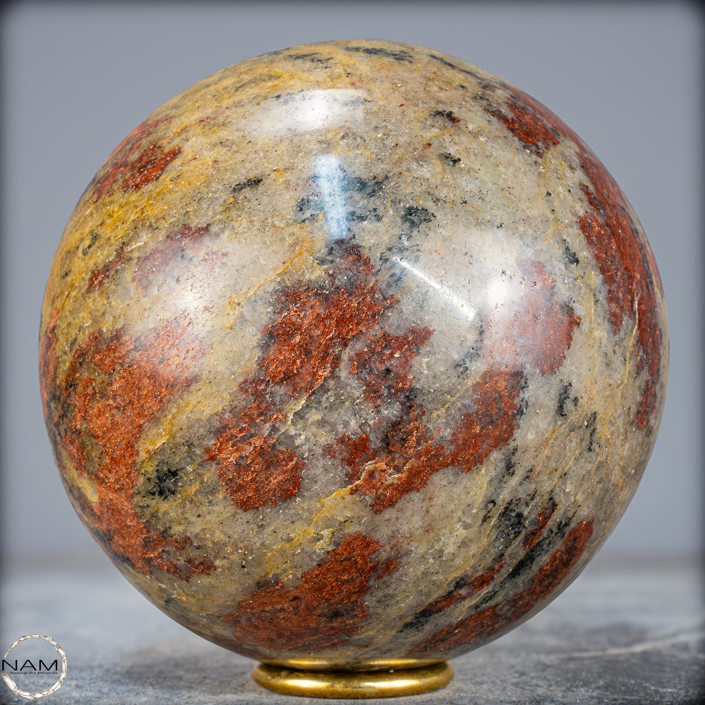 Natürliche Rote Aventurin Kugel aus Madagaskar - 3112,39g - 135mm
