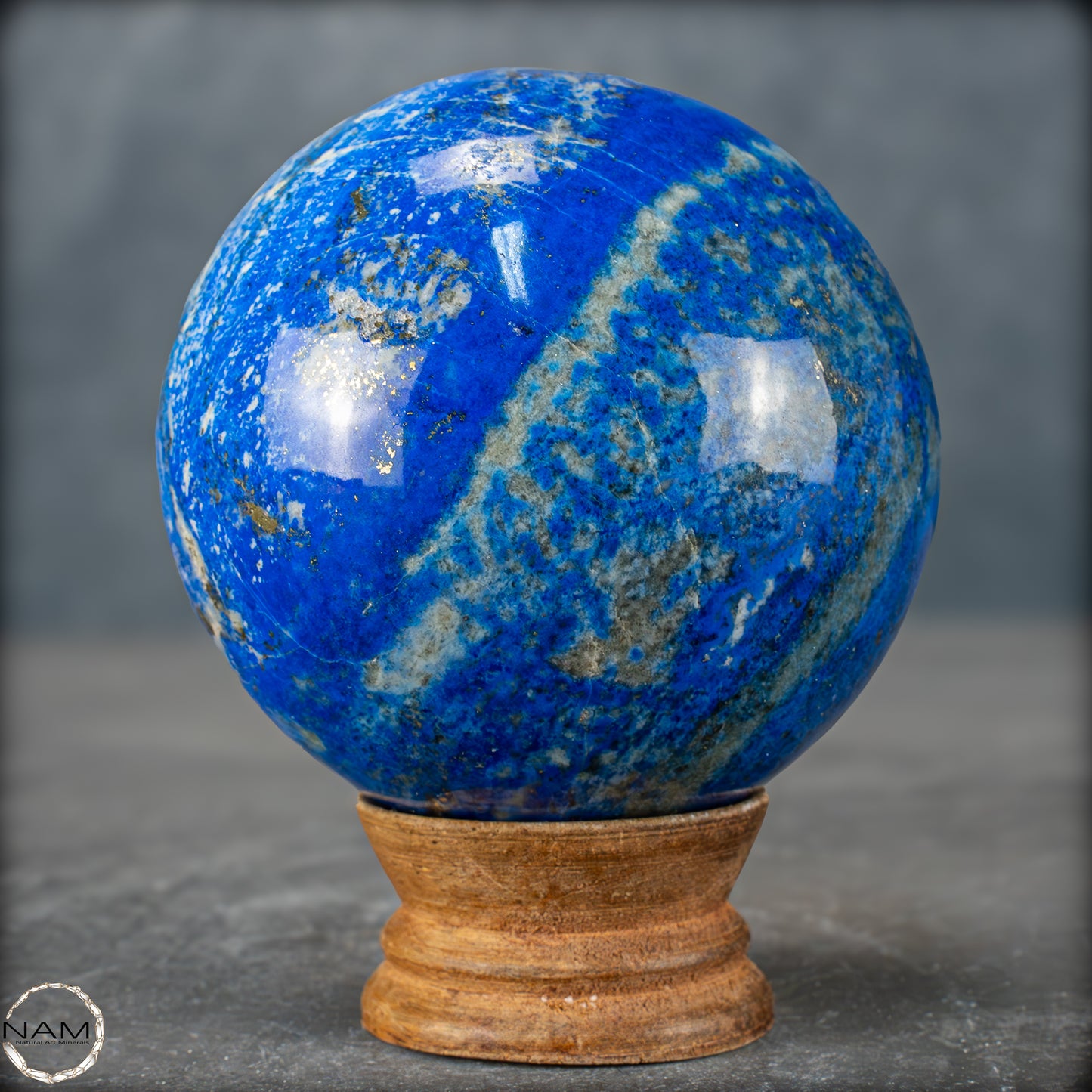 Natürliche Lapislazuli-Kristall-Kugel - 775,72g - 80mm