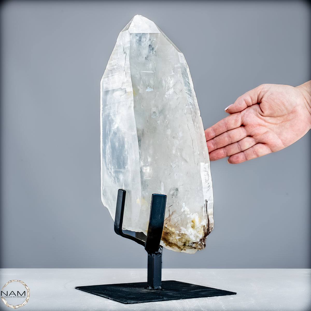 Natürlicher Lumerische Quartz Kristall Phantom auf Ständer - 8065,14g