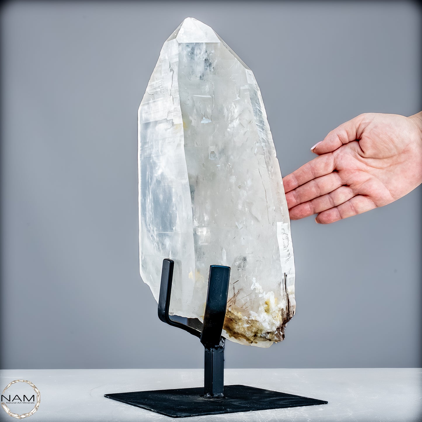 Natürlicher Lumerische Quartz Kristall Phantom auf Ständer - 8065,14g