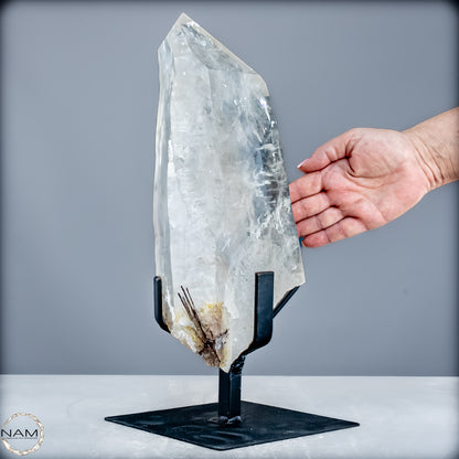 Natürlicher Lumerische Quartz Kristall Phantom auf Ständer - 8065,14g