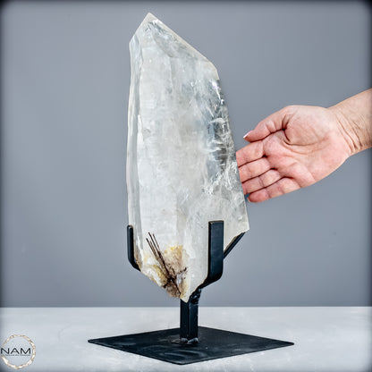 Natürlicher Lumerische Quartz Kristall Phantom auf Ständer - 8065,14g