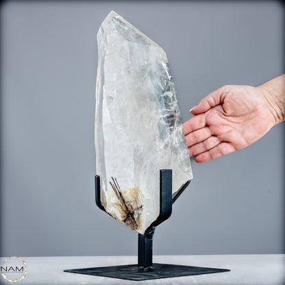 Natürlicher Lumerische Quartz Kristall Phantom auf Ständer - 8065,14g