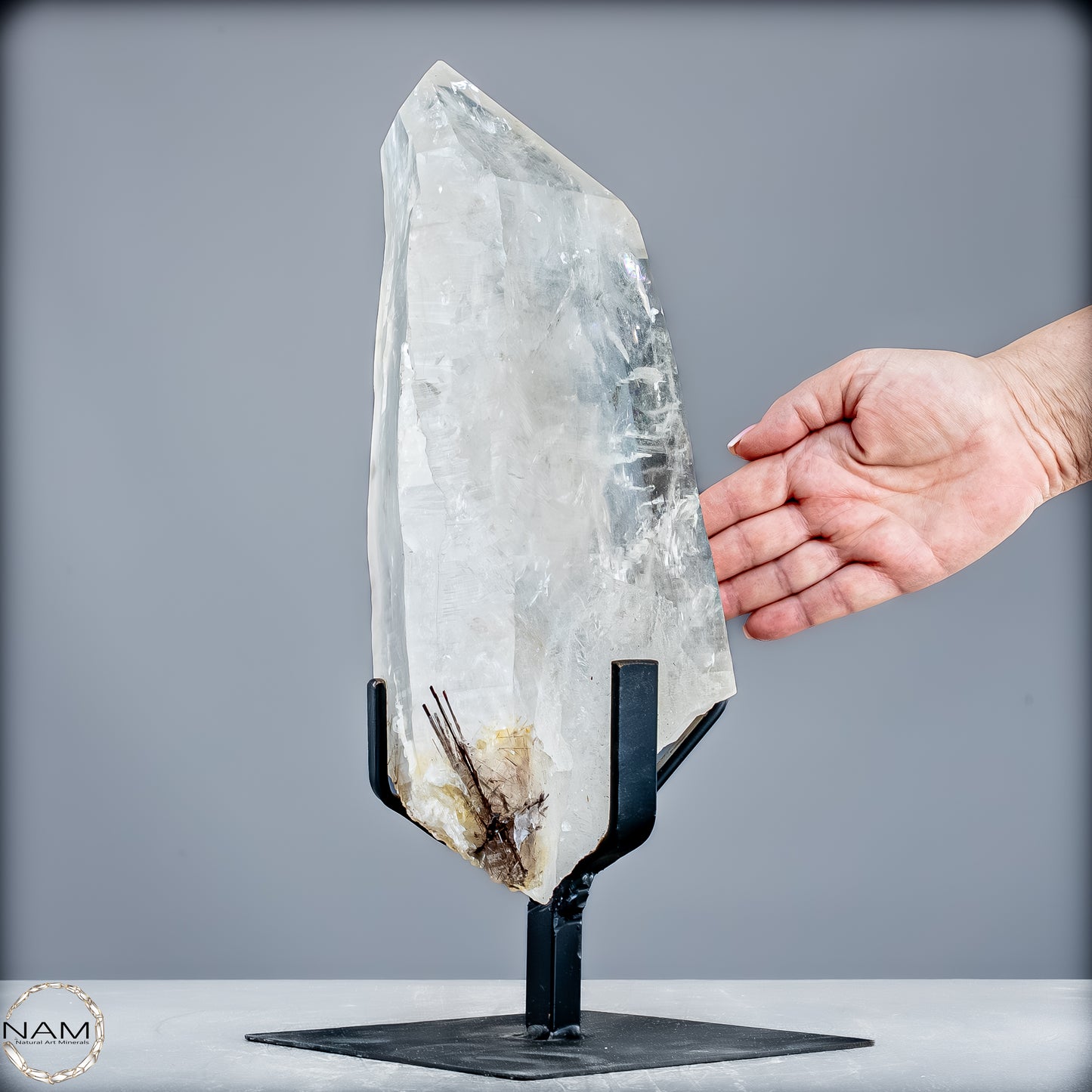 Natürlicher Lumerische Quartz Kristall Phantom auf Ständer - 8065,14g