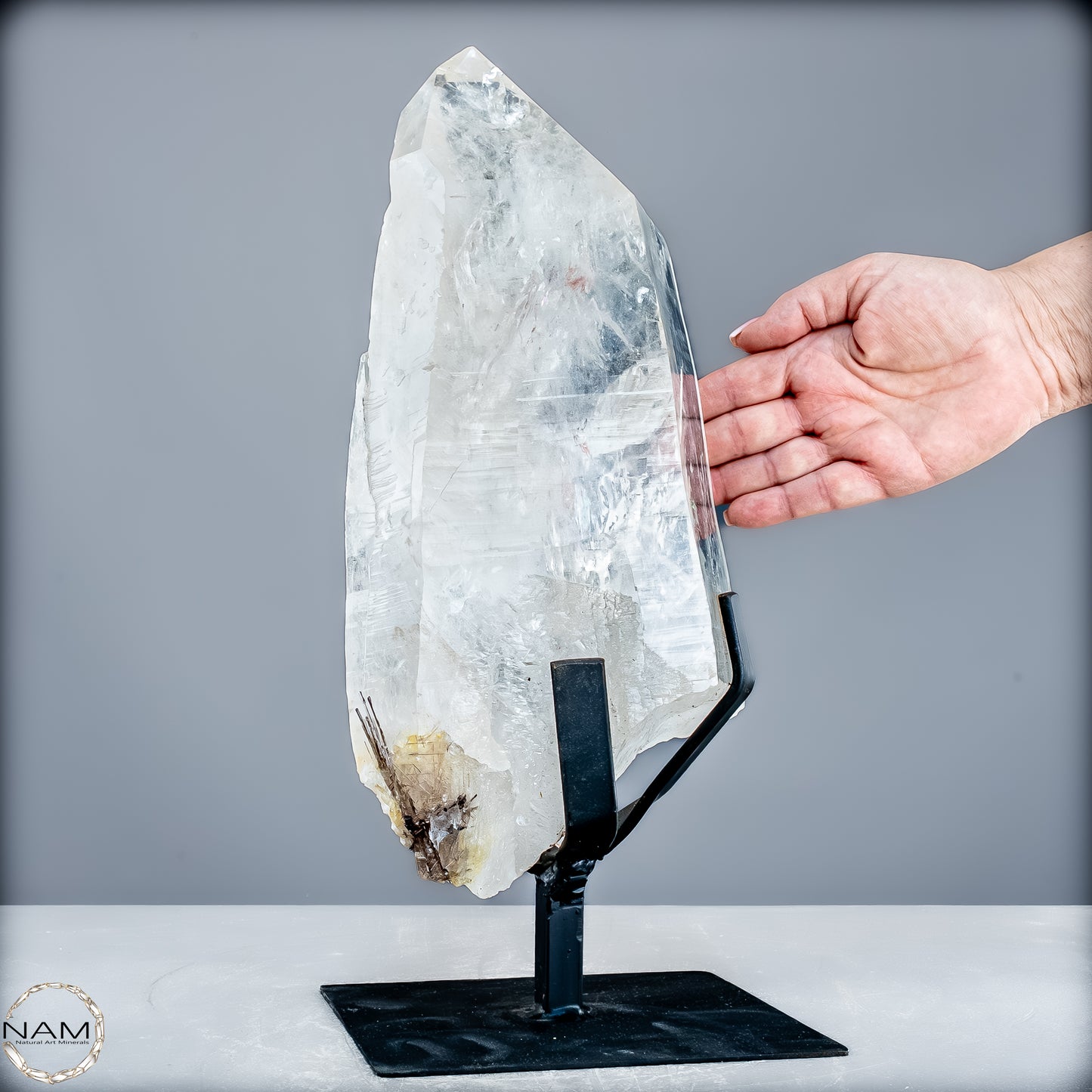 Natürlicher Lumerische Quartz Kristall Phantom auf Ständer - 8065,14g