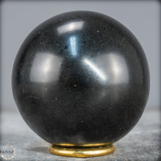 Schwarze Tourmalin-Kristall Kugel aus Brasilien - 984,45g - 87mm