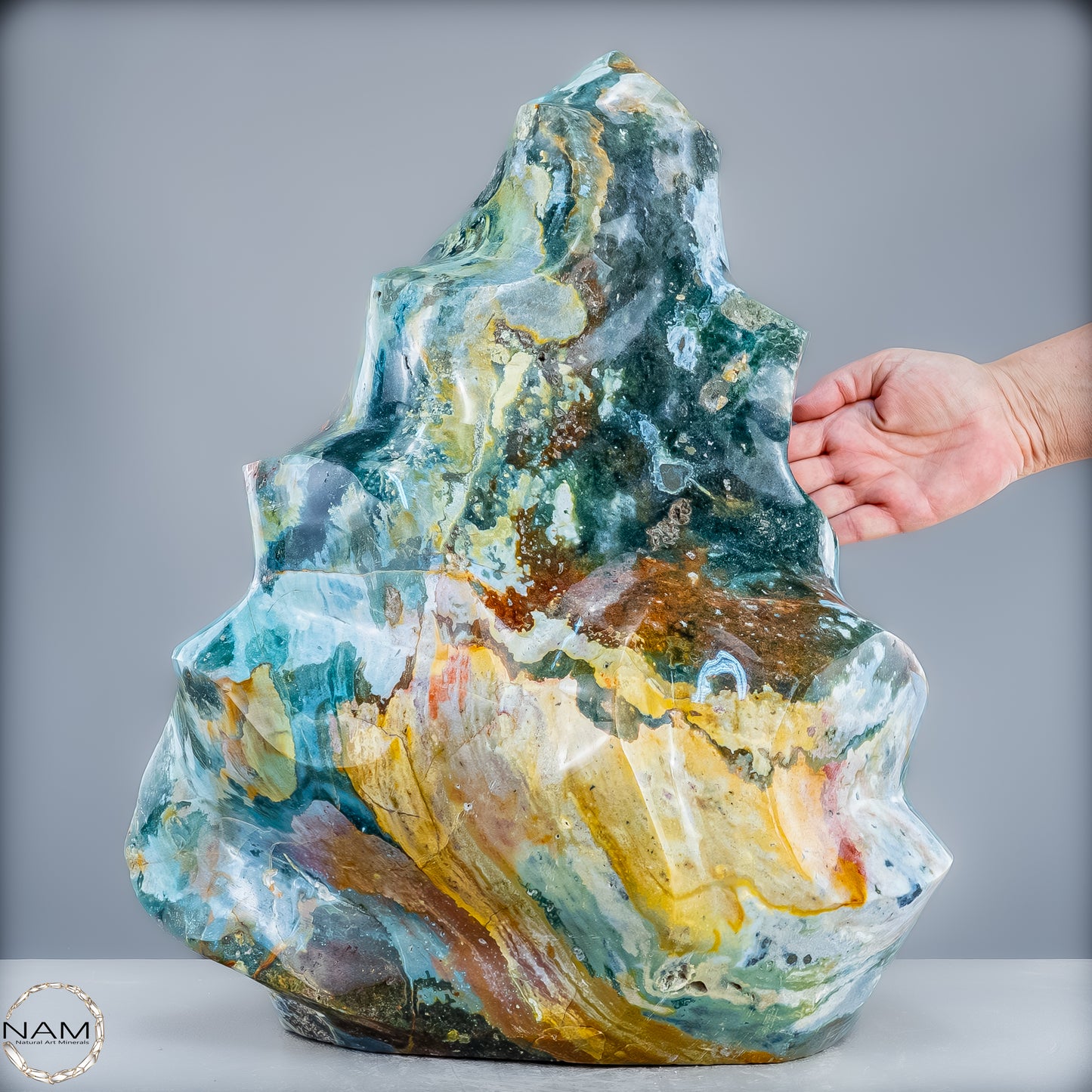 Sehr Große Natürliche Achat Kristall-Flamme - 43405,18g