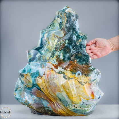 Sehr Große Natürliche Achat Kristall-Flamme - 43405,18g