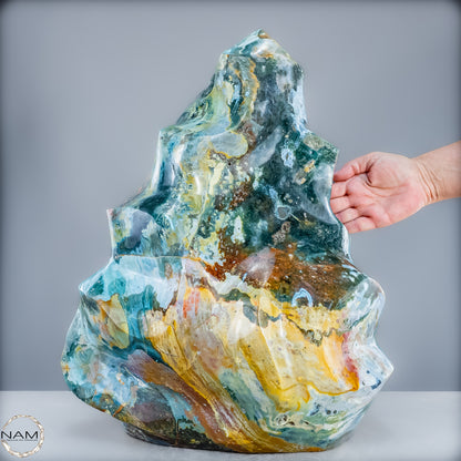 Sehr Große Natürliche Achat Kristall-Flamme - 43405,18g