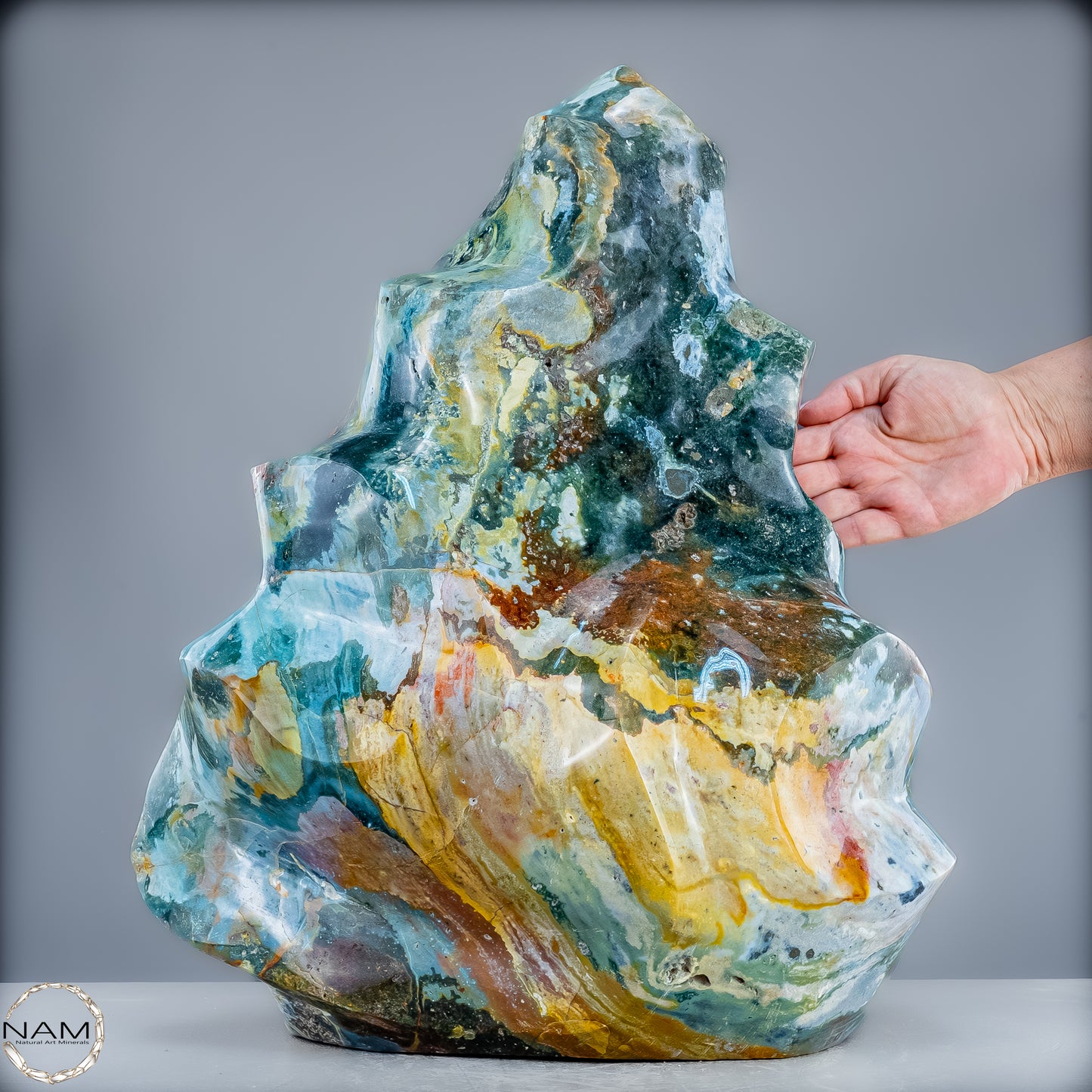 Sehr Große Natürliche Achat Kristall-Flamme - 43405,18g