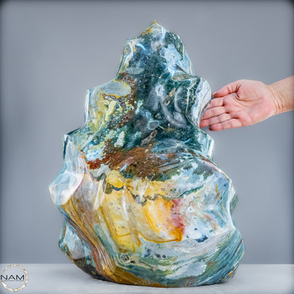 Sehr Große Natürliche Achat Kristall-Flamme - 43405,18g