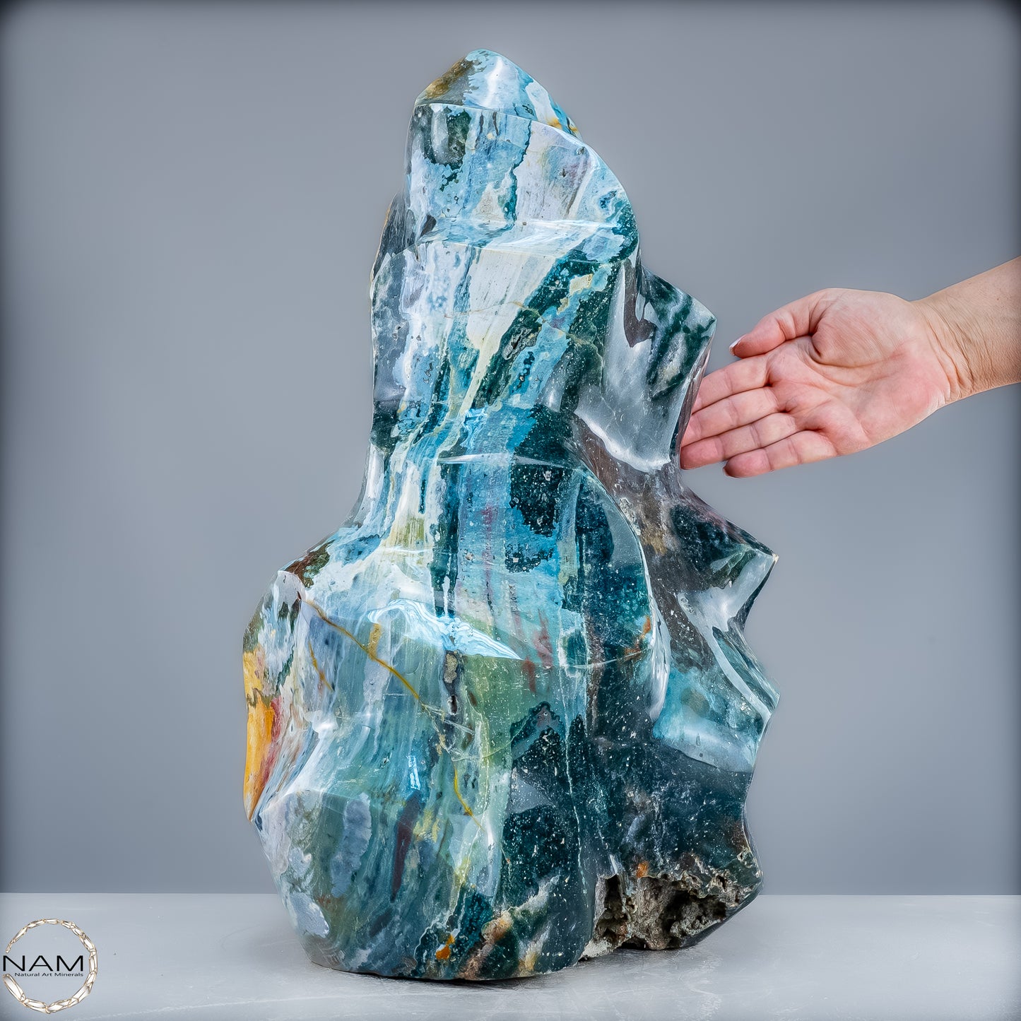 Sehr Große Natürliche Achat Kristall-Flamme - 43405,18g