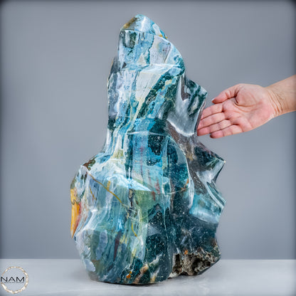 Sehr Große Natürliche Achat Kristall-Flamme - 43405,18g