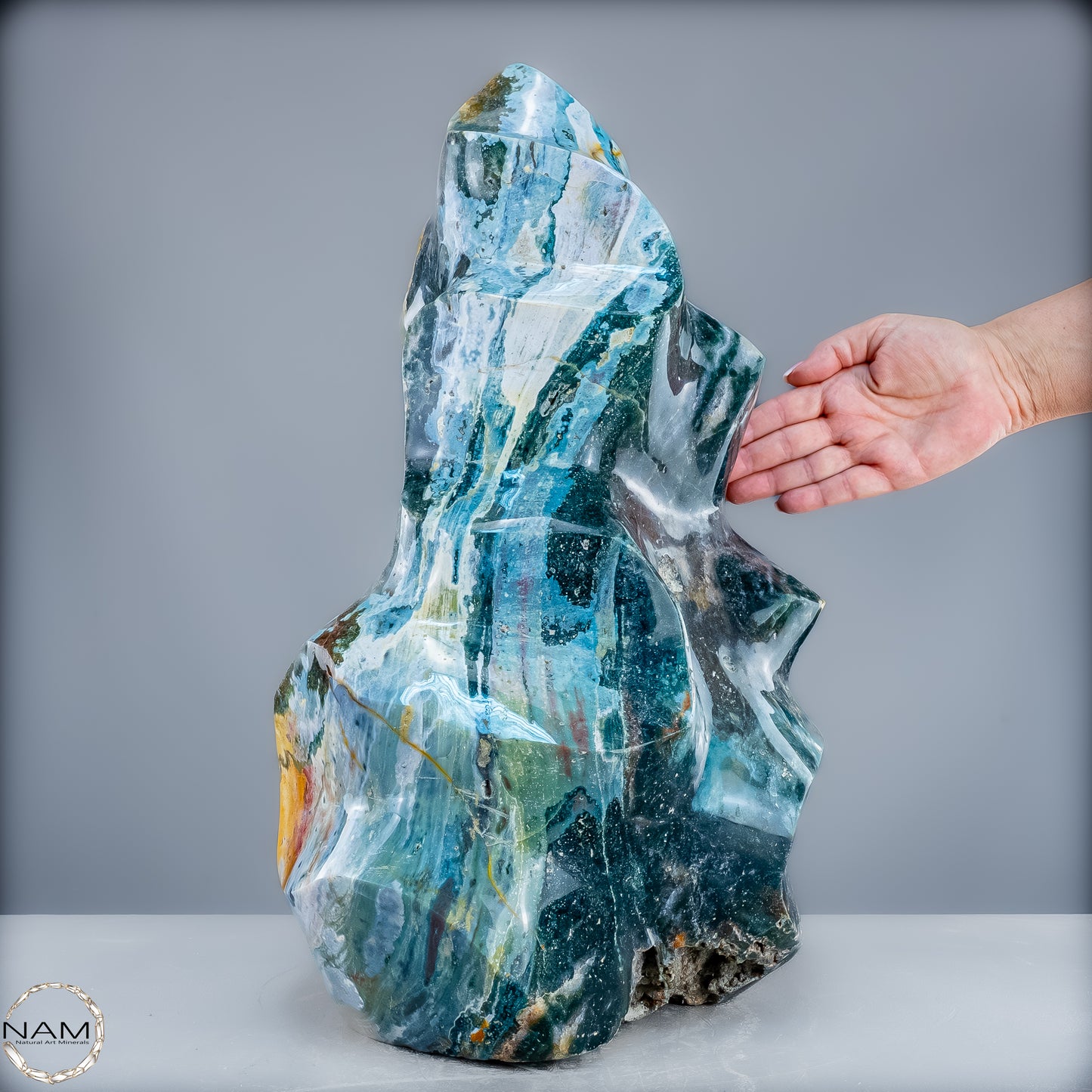 Sehr Große Natürliche Achat Kristall-Flamme - 43405,18g