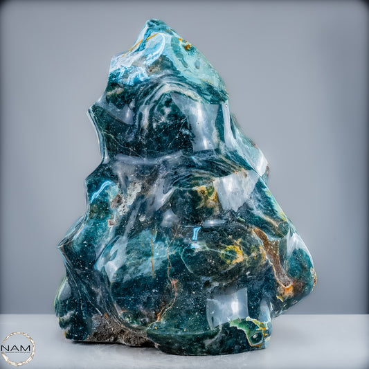 Sehr Große Natürliche Achat Kristall-Flamme - 43405,18g