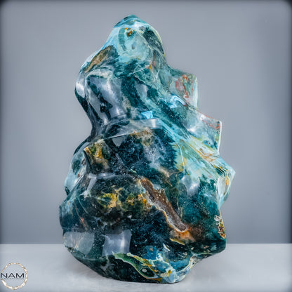 Sehr Große Natürliche Achat Kristall-Flamme - 43405,18g