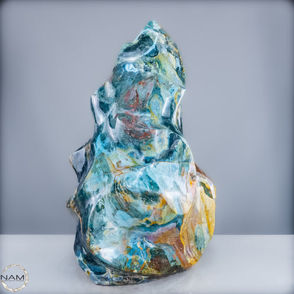 Sehr Große Natürliche Achat Kristall-Flamme - 43405,18g