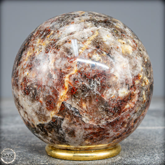 Natürlche Rote Cordierit-Kristall Kugel - 650,92g - 76mm