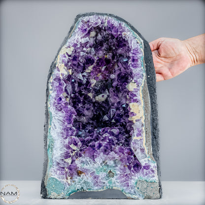 Amethyst-Druse mit Calcit – Ein Meisterwerk der Natur aus Uruguay – 16475,10g