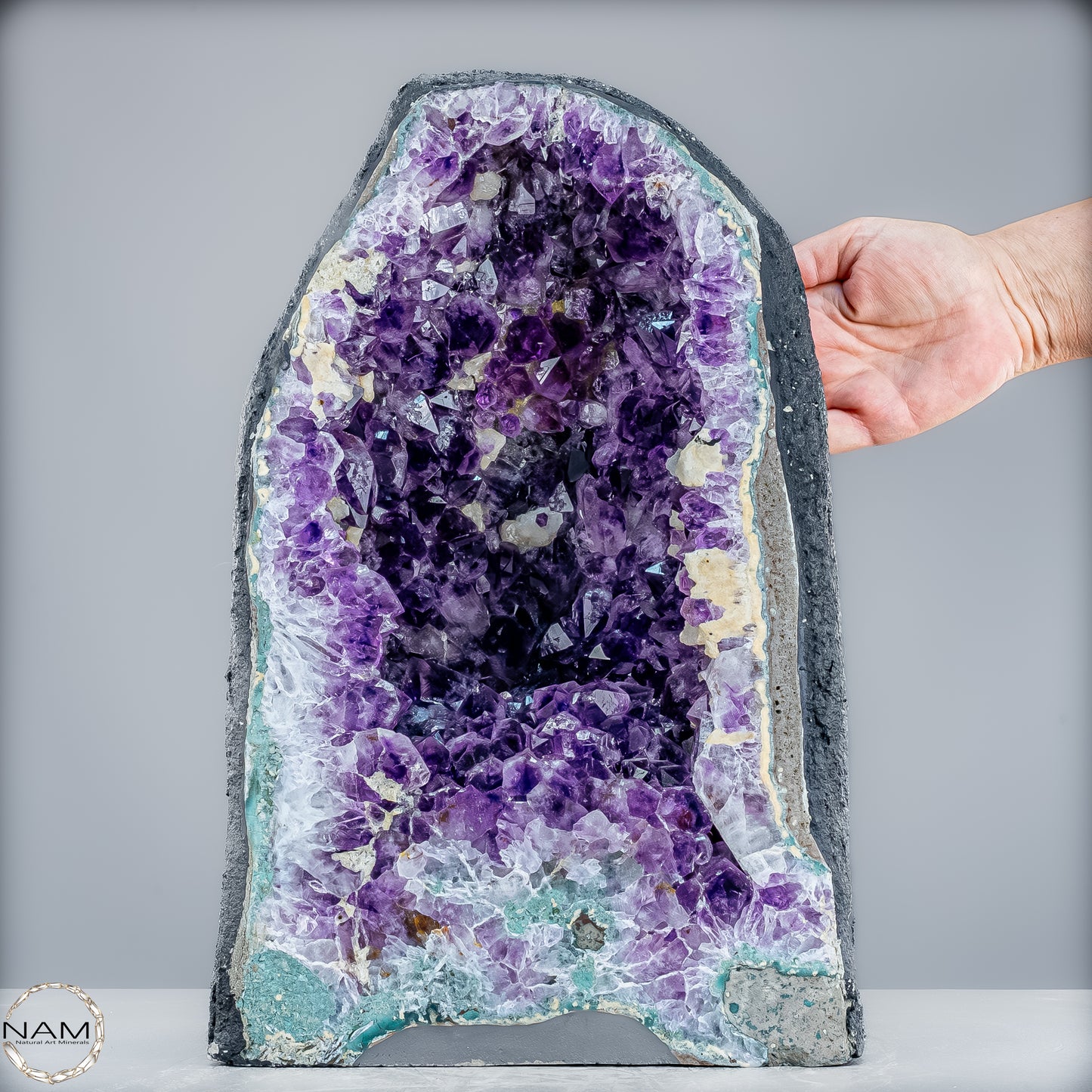 Amethyst-Druse mit Calcit – Ein Meisterwerk der Natur aus Uruguay – 16475,10g
