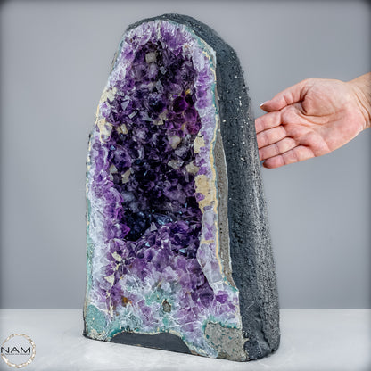 Amethyst-Druse mit Calcit – Ein Meisterwerk der Natur aus Uruguay – 16475,10g