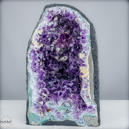 Amethyst-Druse mit Calcit – Ein Meisterwerk der Natur aus Uruguay – 16475,10g