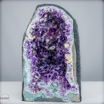 Amethyst-Druse mit Calcit – Ein Meisterwerk der Natur aus Uruguay – 16475,10g