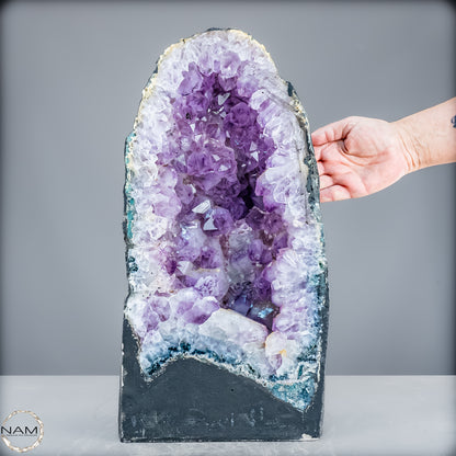 Amethyst-Druse mit Calcit – Ein Meisterwerk der Natur aus Uruguay – 16008,42g