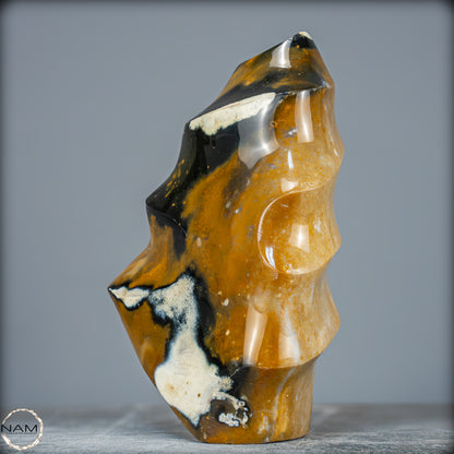 Natürliche Jaspis-Chalcedon Kristallflamme - 3140,32g