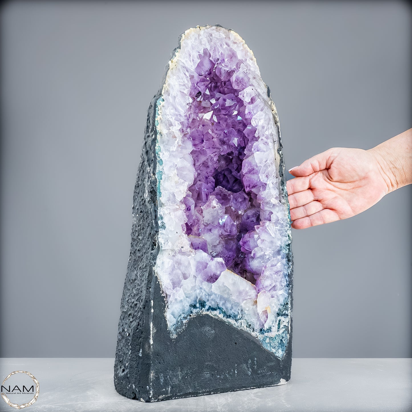Amethyst-Druse mit Calcit – Ein Meisterwerk der Natur aus Uruguay – 16008,42g