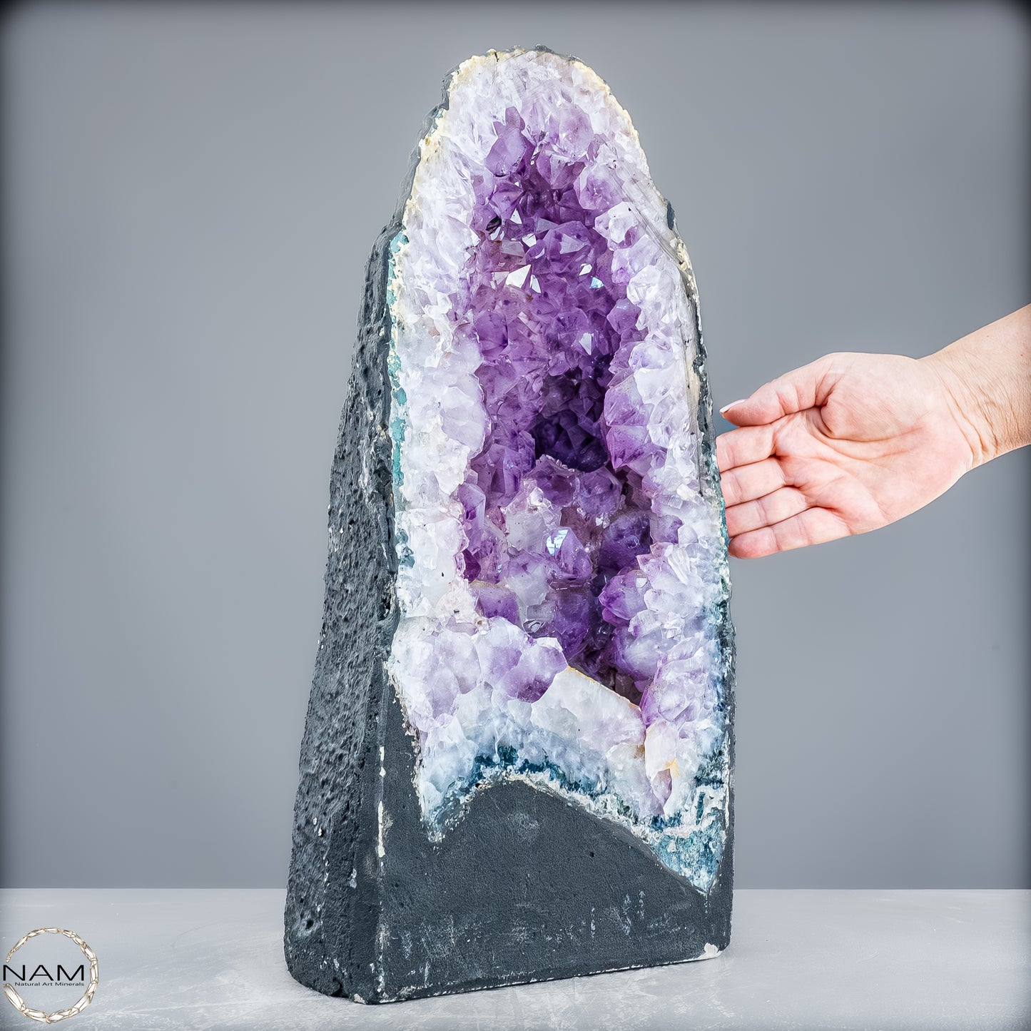 Amethyst-Druse mit Calcit – Ein Meisterwerk der Natur aus Uruguay – 16008,42g