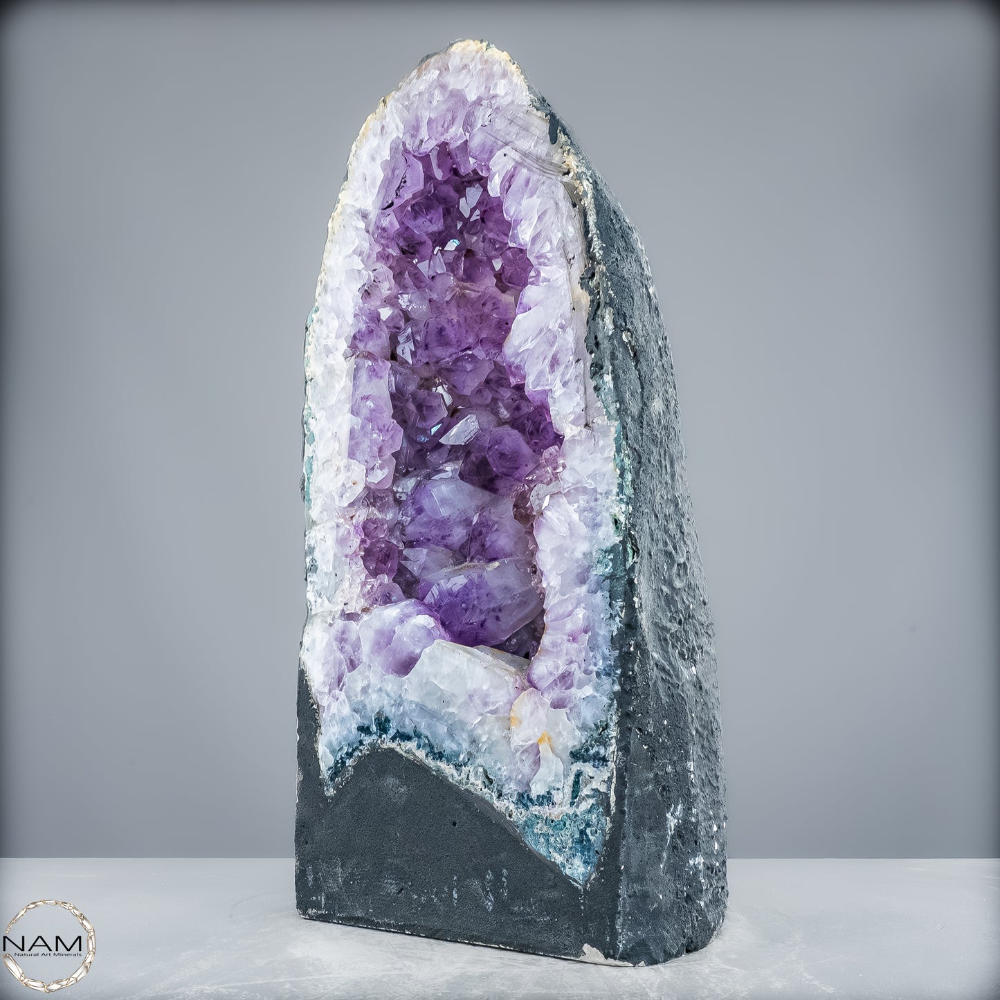 Amethyst-Druse mit Calcit – Ein Meisterwerk der Natur aus Uruguay – 16008,42g
