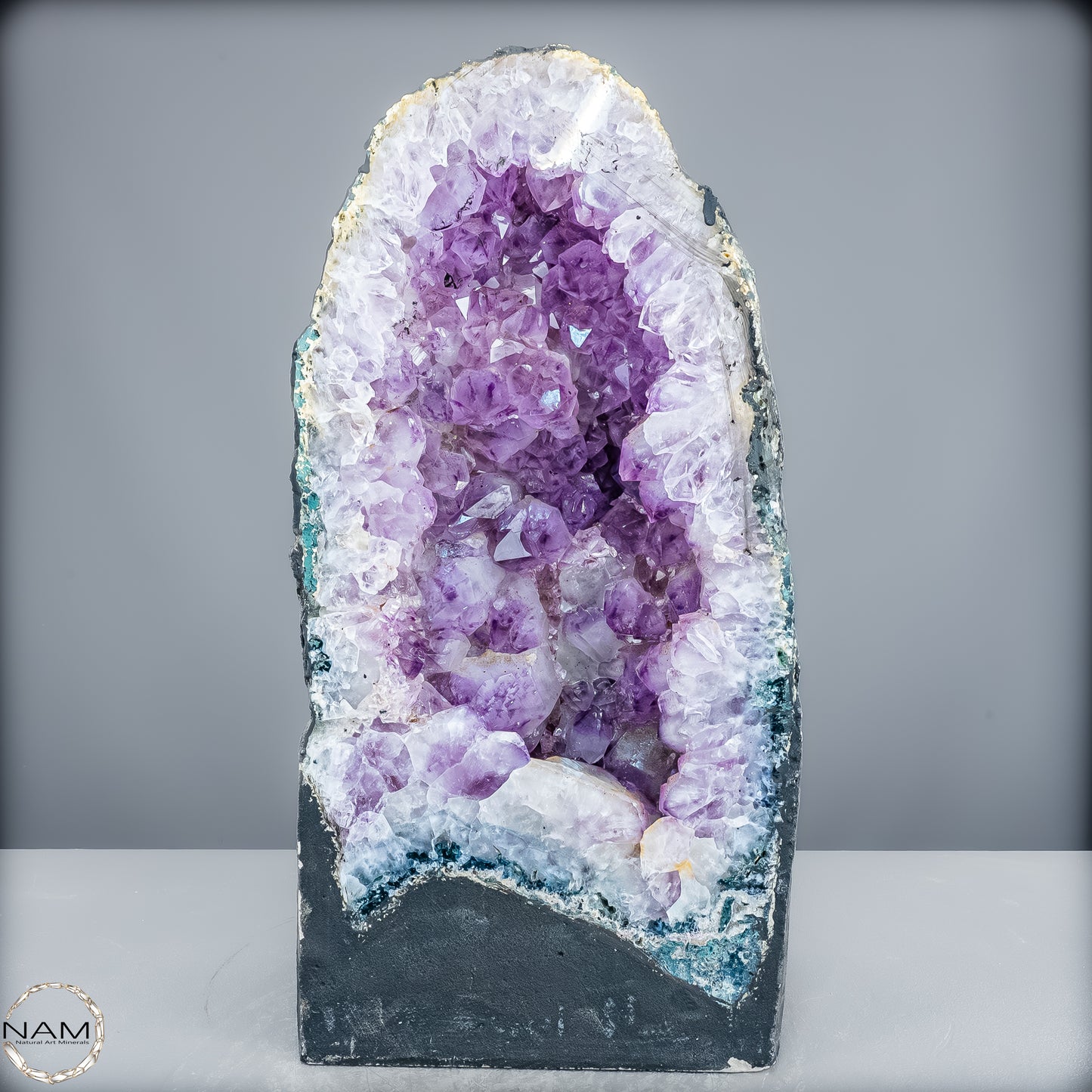 Amethyst-Druse mit Calcit – Ein Meisterwerk der Natur aus Uruguay – 16008,42g