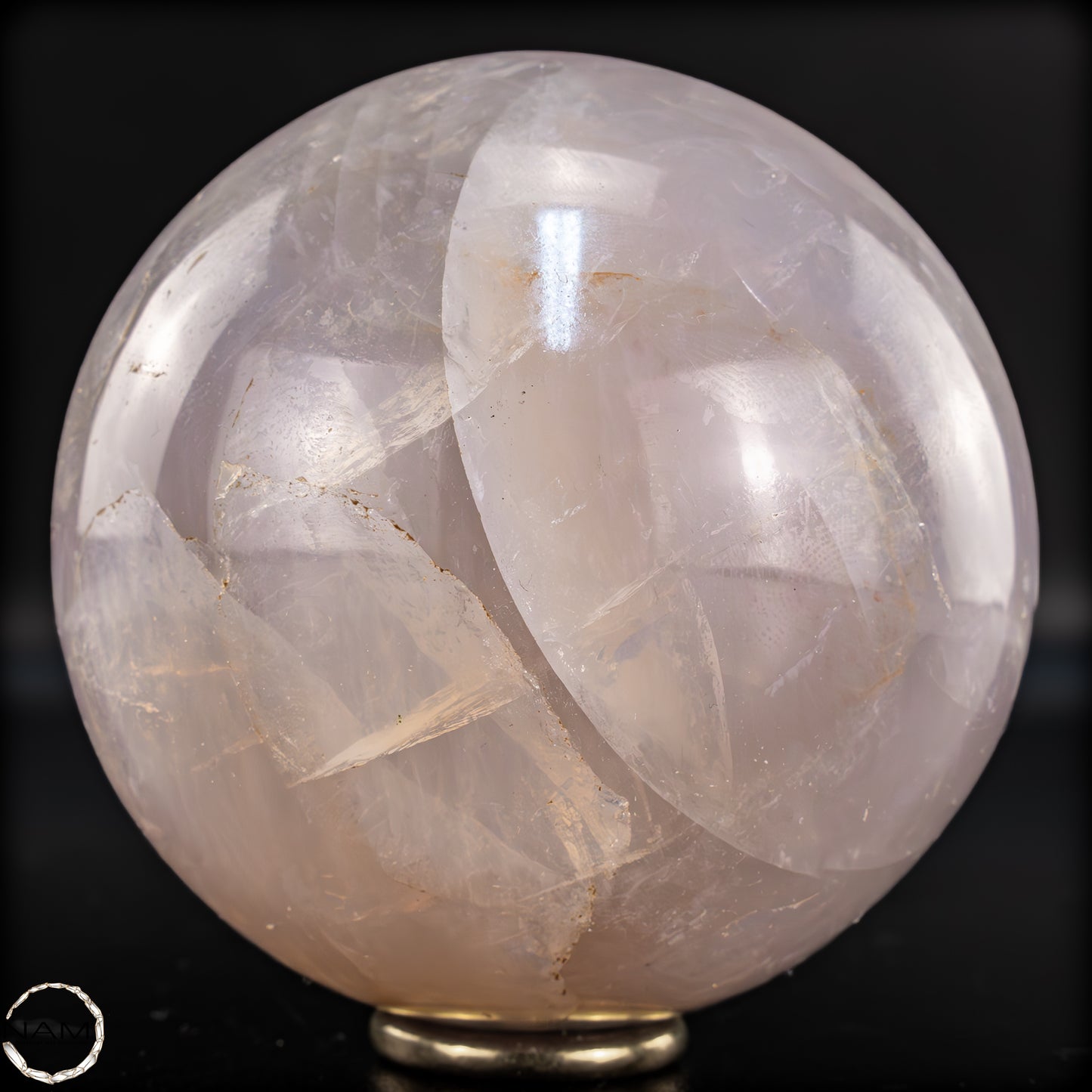 Natürliche Lila-Lavendel-Rosenquarz Kugel aus Brasilien - 772,09g