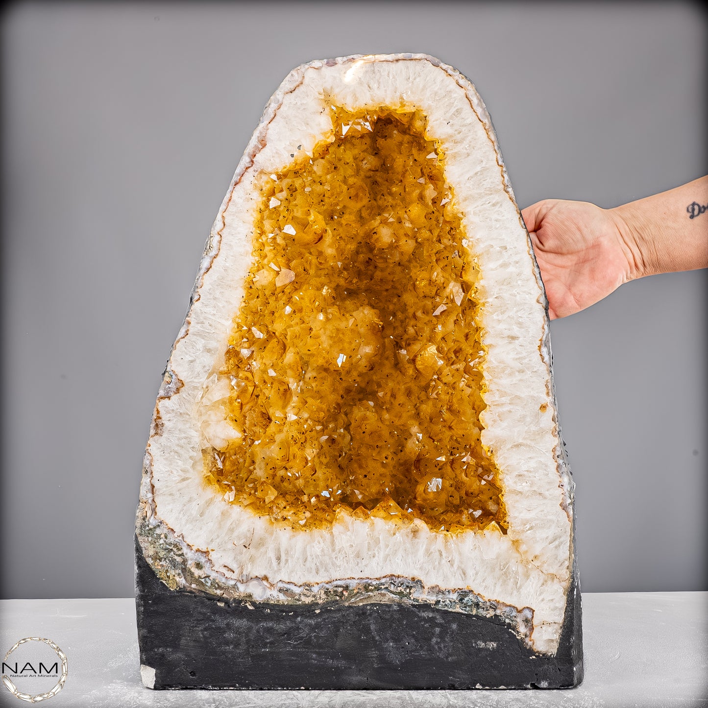 Große AAA++ Citrin-Quarz Druse, Brazil - 31432,76g